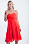 Women's Coral Stone Strap Midi Evening Dress