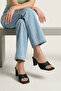 , Women's Heeled Slippers 161996Z326 Black - 2