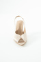 Romese Satin Ankle-Tie Open Toe Detail Women's Heel Shoes - 6