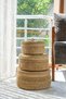 Ariana - Decorative 3-Piece Natural Handmade Multi-Purpose Basket Set with Wicker Lid