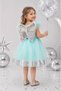 Girl's Evening Dress Ruffled Sleeves with Sashes and Sequins 3-6 Years Birthday Concept Dress