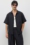 Relaxed Fit Oversize Shirt Super Baggy Pants Set Black - 2