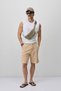Lace-Up Loose Fit Shorts Beige