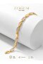 Geometric Zircon Stone Row Steel Bracelet