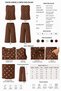 Women's Brown Puyantiyeli Accessory Pants Set with Pockets and Belted Top - 8