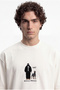 Men's Rebelious Character Oversize T-Shirt Ecru - 5