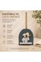 Natural wooden paper towel holder with chef figure decorative kitchen countertop towel holder 25cm stand - 7