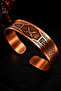 Men's Copper Bracelet Handmade Adjustable Men's Copper Bracelet with Double Zulfiqar Motif