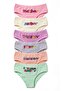 Girl's 6-Piece Cotton Panties Printed Daily Comfortable Cut (8824-6)