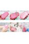 Double Sided Sponge Foamed Silicone Back Body Scrub Brush - 3