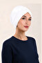 White Cross 3-Stripes Hijab Cap ◆   Anti-Slip Design ◆   Daily and Long-Term Use