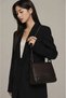 Brown Dark Npl Leather Women's Crossbody Bag