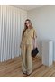 Stone Bat Sleeve Waist Blouse Loose Trousers Set - 650008 - 5
