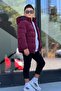 Boy's Detachable Hooded Waterproof Nova Winter Coat Km4012 - 2