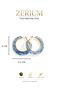 Trend Women's Steel Hoop Earrings with Glitter Inside Light Blue Transparent Acrylic Earrings - 4
