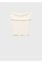 Strapless Knitwear Blouse - 3