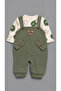 Baby Boy 3-Piece Bodysuit Set with Slopet Socks, Cotton Fabric Set