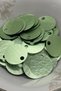 20 Grams 30 mm Pulsan Damar Textured 1St Quality Pearlescent Guipure Jewelry Fabric Bandana Mesh Beanie Bag Clothing Skirt Decoration Sequin Plastic Sequin Beads -Color: Mint Green- Quantity: 70-75 - 2