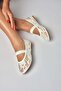 Y726924306 White Lace Women's Ballerinas - 2
