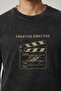Creative Director Printed Unisex Washed Retro T-Shirt - 2