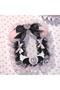 black Handmade 3 Inch PVC Photocard Holder Pink Black Leopard Lace Bow Plush KPOP Polaroid Anime Pho - 5