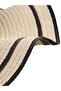 Women's Wavy Wide Brim Bow Summer Organic Straw Hat - 4