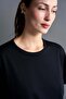 Black Basic Modal T-Shirt - 4