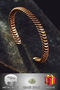 Pure Copper Bangle Auger Weave Winding Model Metal Box Quartz Stones Women Men Bracelet