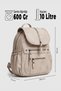 Gk48 Backpack Women's Hand-Handed Bag Daily Waterproof Sports Travel Vacation Mother Baby Cream - 9