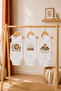 100% Cotton 3-Piece Sleeveless Baby Bodysuit Set – Lion, Mountain and Dinosaur Patterned Summer Baby Bodysuit