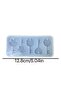 Keychain Resin Casting Mold Silicone Mold Accessories Resin Liquid Mold Resin Keychain Silicone M... - 4