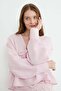 V-Neck Muslin Fabric Blouse with Tie Detail - 3