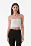 Basic Covered Strapless Bustier - 2