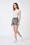 Women's Pearl Stone High Waist Denim Shorts