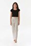 Tie Waist Crepe Fabric Girl's Trousers - 2