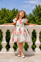 Girl's Rose Patterned Fluffy Tutu Evening Dress - 2
