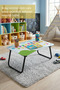 Foldable Glass Surface Laptop Stand with Fruits and Numbers Pattern - Children's Coffee Table - 4