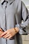 Linen Women's Double Suit - Buttoned - 3