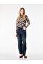 Mock Neck Brown Women's Blouse 6Wak80063Pk - 2