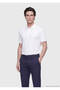 White Plain Polo Neck 100% Cotton T-Shirt - 4