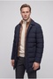 Ds Damat Regular Fit Navy Blue Plain Coat - 3