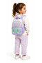 Lightweight Water-Resistant Unisex Luxury Nursery Kindergarten Mini Backpack Beige-Lilac