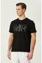 Siyah Baskılı T-Shirt - 4