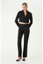 Siyah Lurex Çizgili Ceket - 4