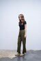 Green Maria Pipe Leg Trousers