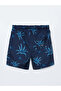 Nevavm Short Length Patterned Men's Swim Shorts with Difference - 6