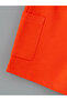 Two Mt Shop Quality Lcw Kids Orange Combed Cotton Plain Standard & Regular Boys' Shorts - 3