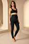 Women's Clothing Cotton & Elastane Black Maternity Leggings Ll.K40.O73.001 - 4