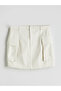 Trendlucky Standard Fit Mini Cargo Jean Skirt with a Difference - 5