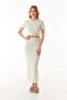 Basic Modal 2 Piece Crop Skirt Set